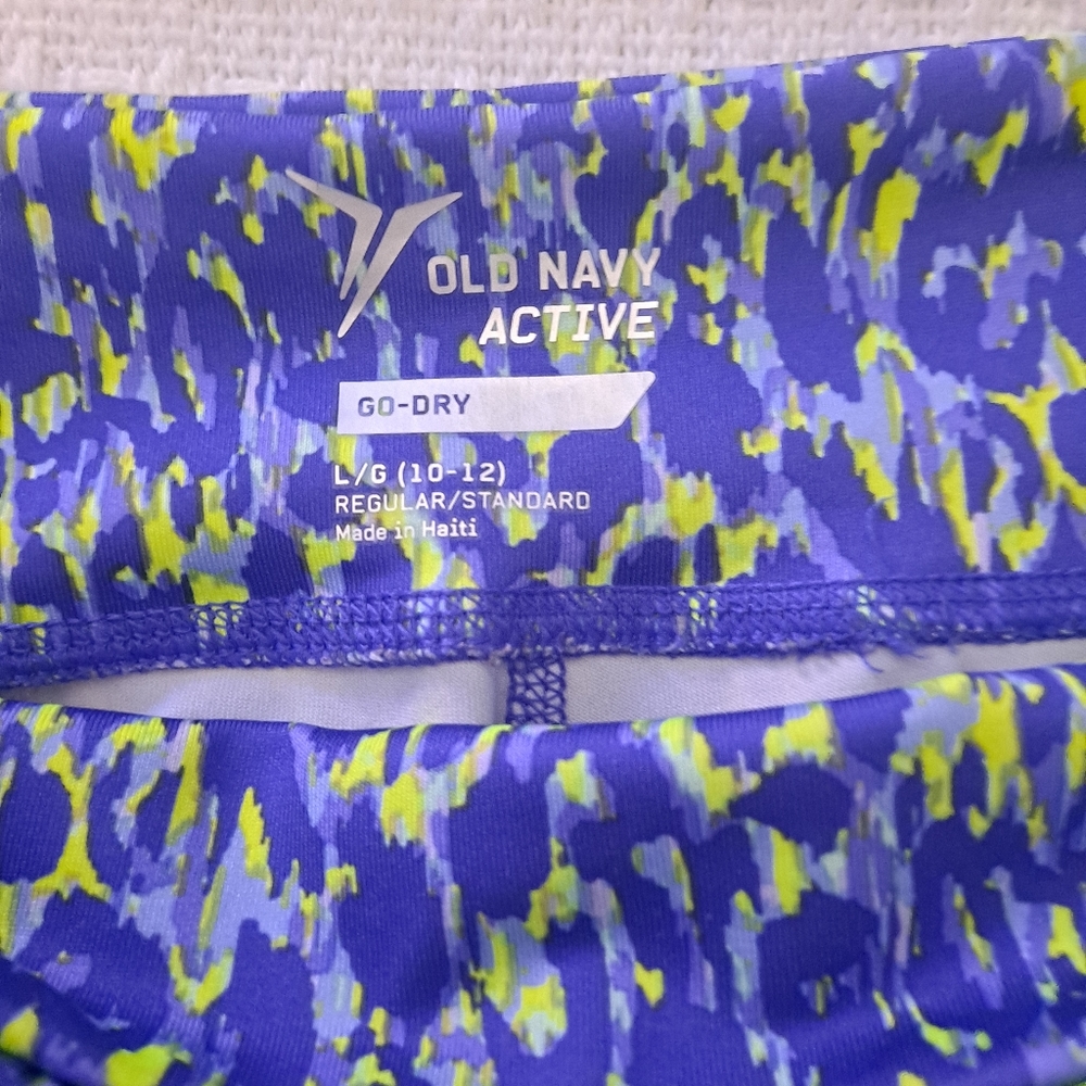 Old Navy Purple and Green Leggings - Picture 3 of 3